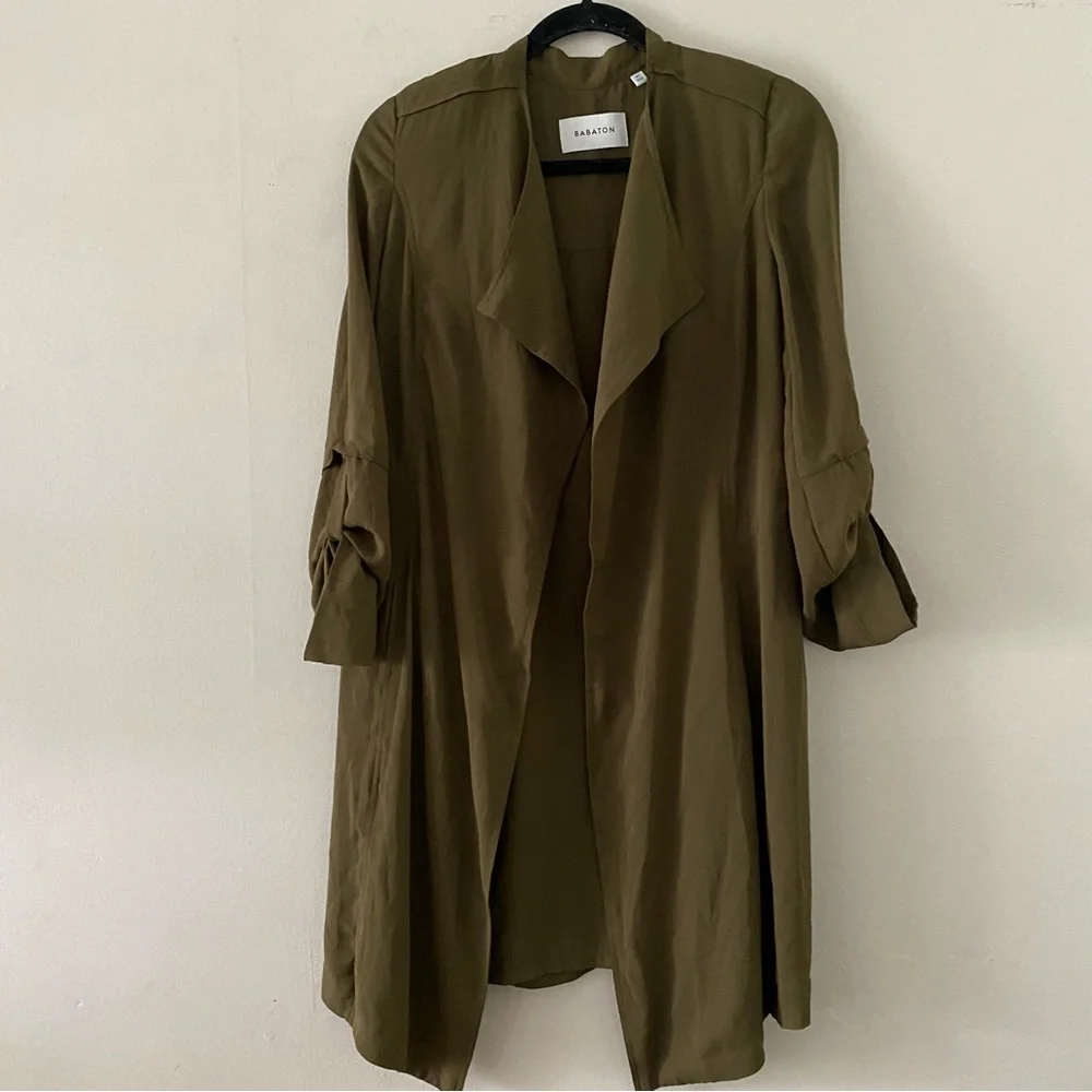 Babaton Flowy Trench Coat - Picture 4 of 9